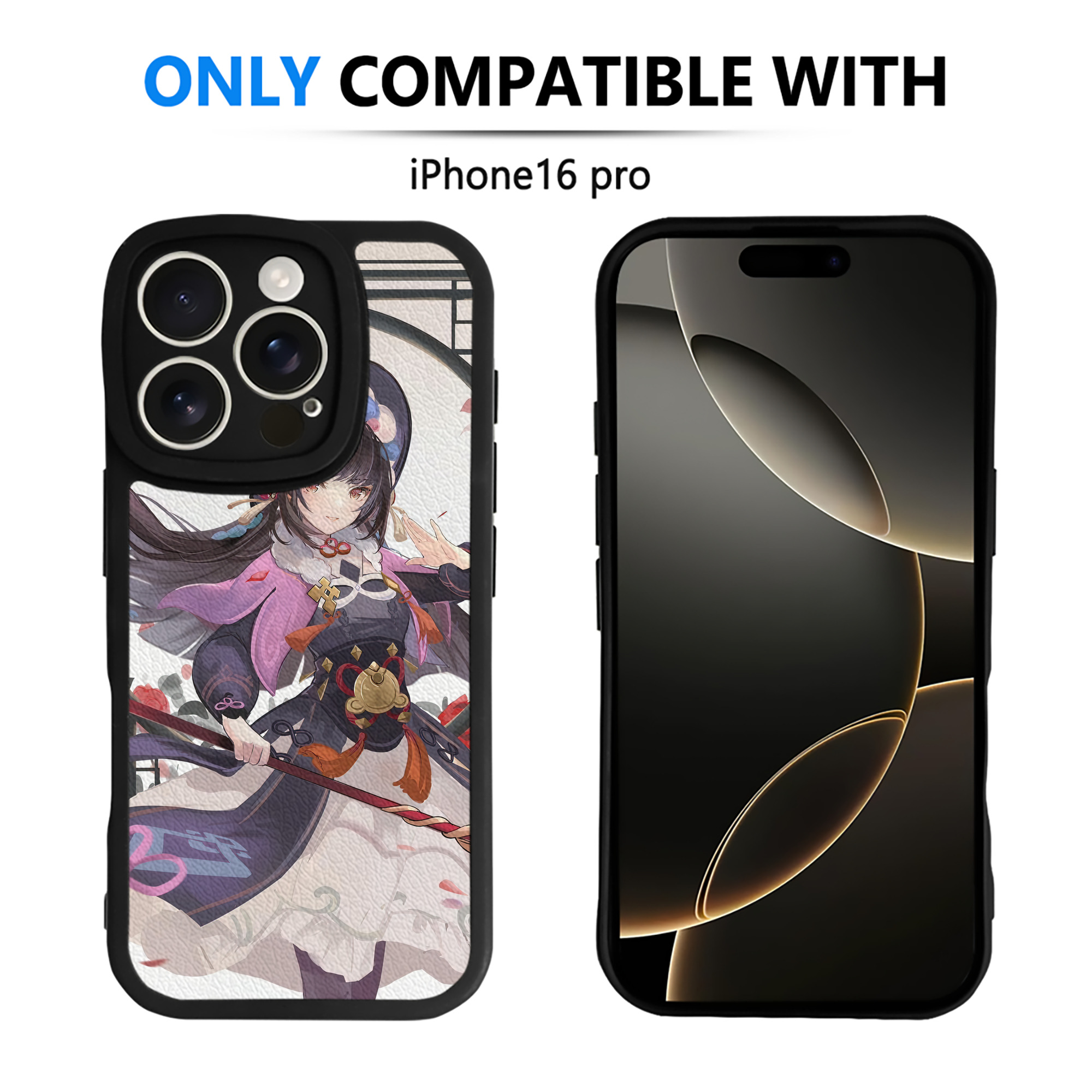 げんし神 genshin 【iPhone 16シリーズ対応】シリコンスマホケース（レザー調） 材質：シリコン